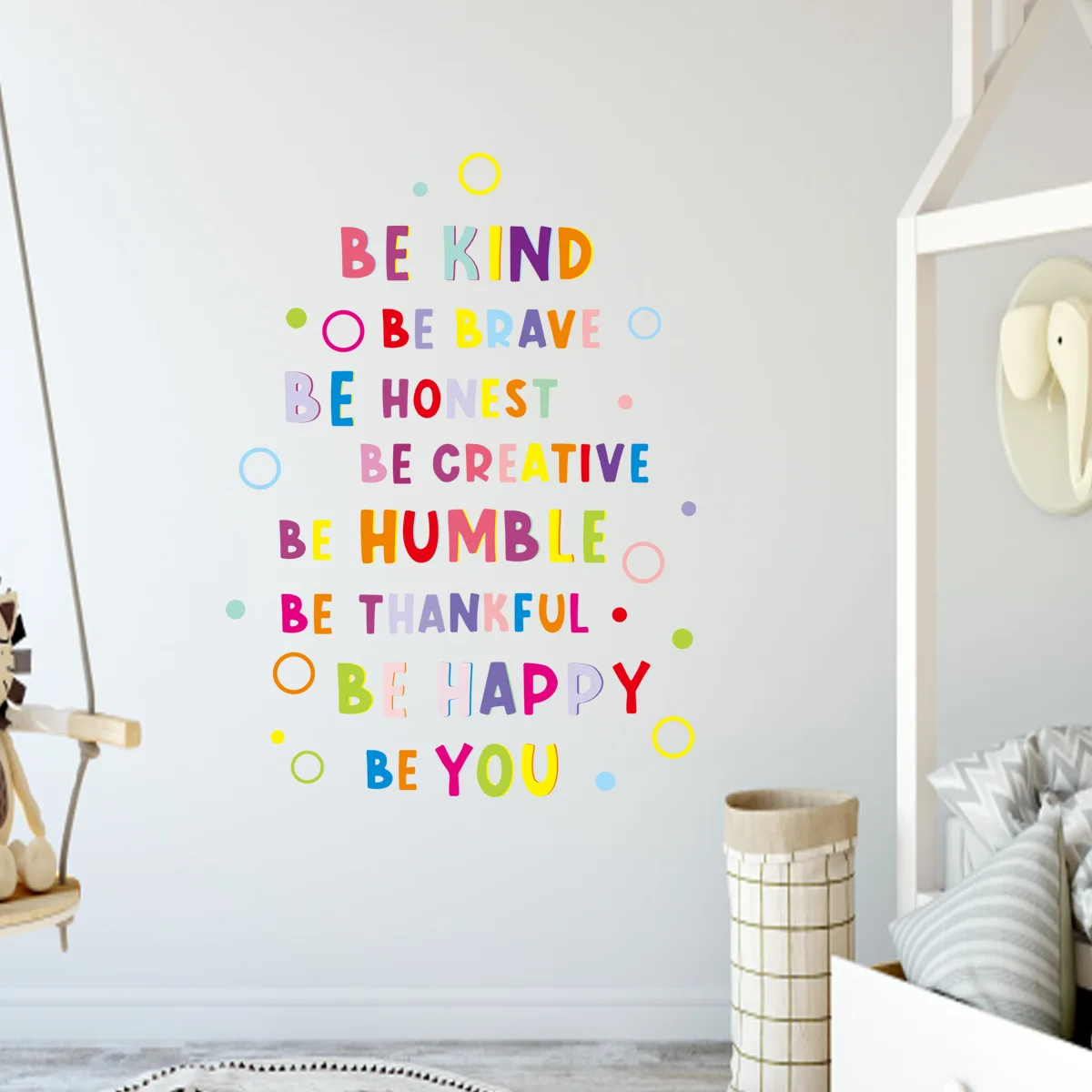 1Pc Colorful Wall Stickers Children Room Decor Baby Kids Room Wall Decoration Art for Bedroom Living Room Nursery Wall Decals