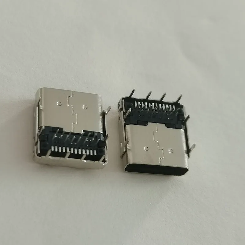 2-10PCS 24P 3 Reihen Pin Weibliche USB Für LOTES USB 3,1 Typ C Schwanz Steckdose AUSB0144-P004A 8-pin Horizontale Integrierte Schnittstelle