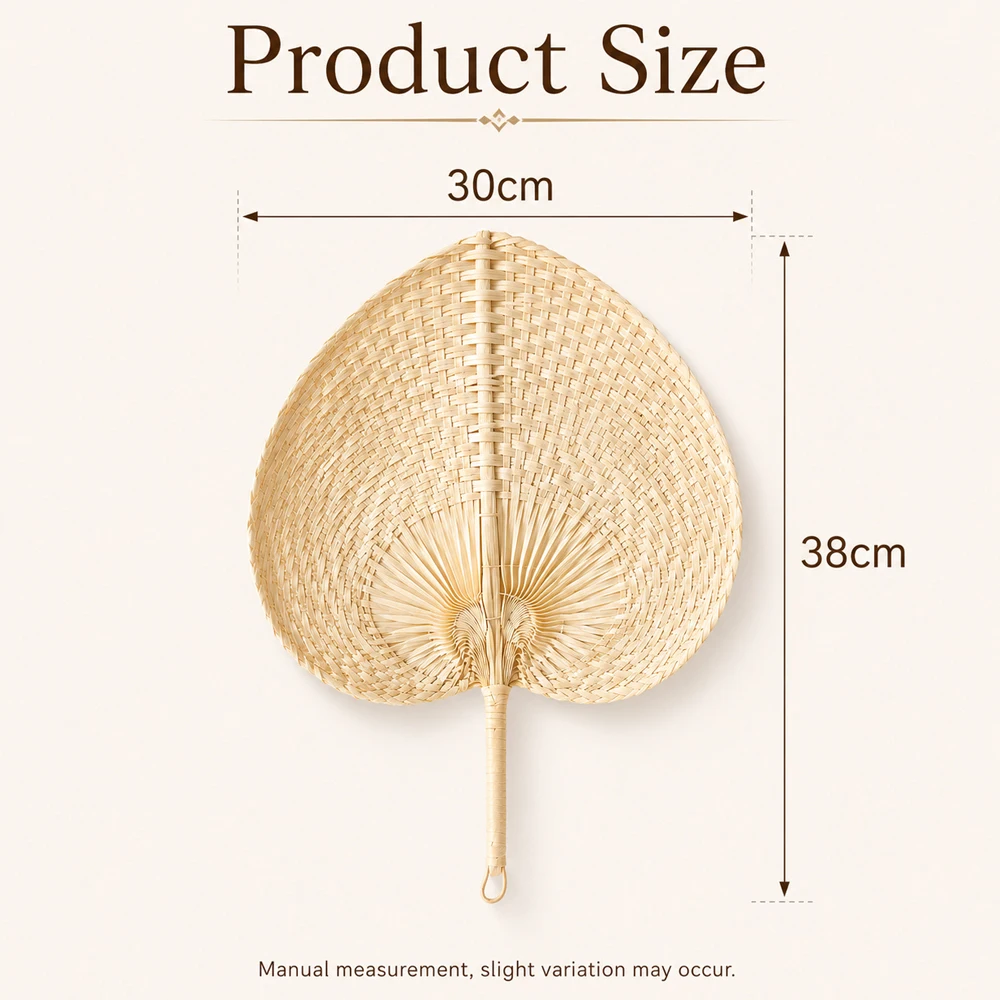 5/10/20pc Wedding Decor Fans Bamboo Raffia Hand Fans for Guest Hand Weaving Fan for Summer Cooling Beach Wall Decor Party Favors