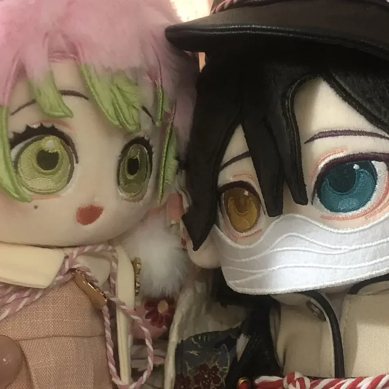 

Demon Slayer Kanroji Mitsuri 20 см Хлопковая кукла Kawaii Iguro Obanai Косплей Аниме Kimetsu No Yaiba Плюшевая кукла в подарок Игрушки для фанатов