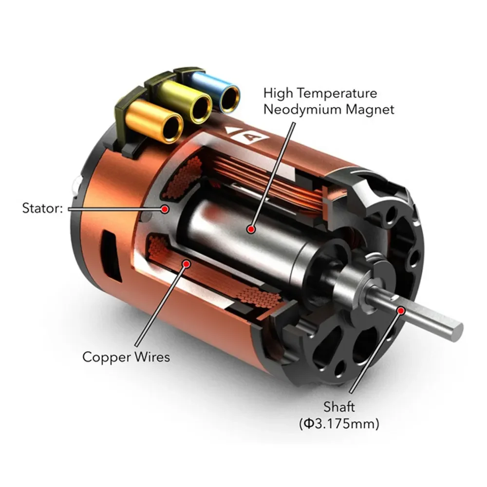 SKYRC الفهد 1/10 CS60 60A مستشعر ESC مع 8.5T 4000KV 10.5T 3250KV 13.5T 2590KV 17.5T 1870KV 21.5T 1600KV محرك بدون فرشاة