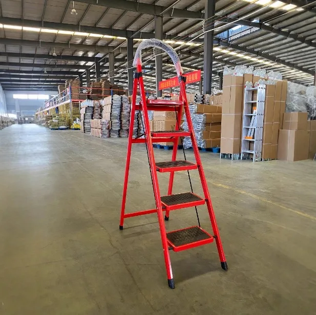 Jinluba factory household  telescopic folding ladder multi-functional  herringbone ladderwholesale