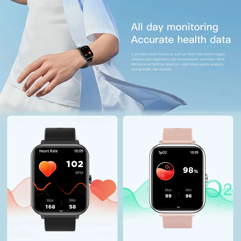 KESHUYOU 2025 Smart Watch Ladies Gift Calorie Tracker Waterproof Pedometer Message Bluetooth Call Sedentary Reminder Smart Watch