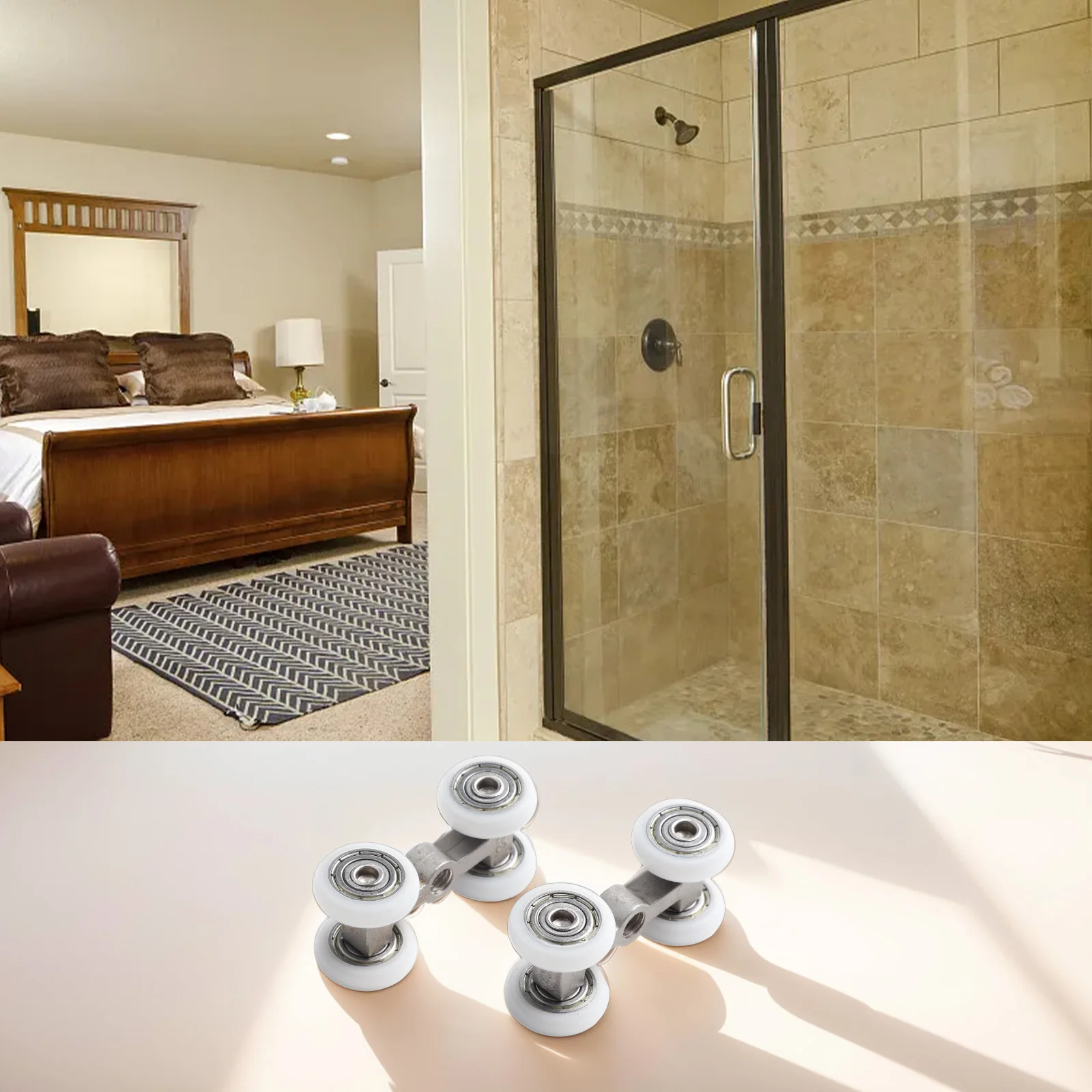 Stability Durability High Quality High Sensitivity Hanging Wheels Door Parts Roller Load Bearing Stable Performance