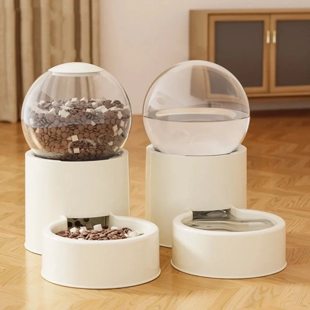 سعة كبيرة التلقائي تغذية الحيوانات الأليفة البلاستيك مانعة للتسرب الكلب موزع مياه انفصال الرقبة حماية وعاء طعام الحيوانات الأليفة التغذية اليومية #4