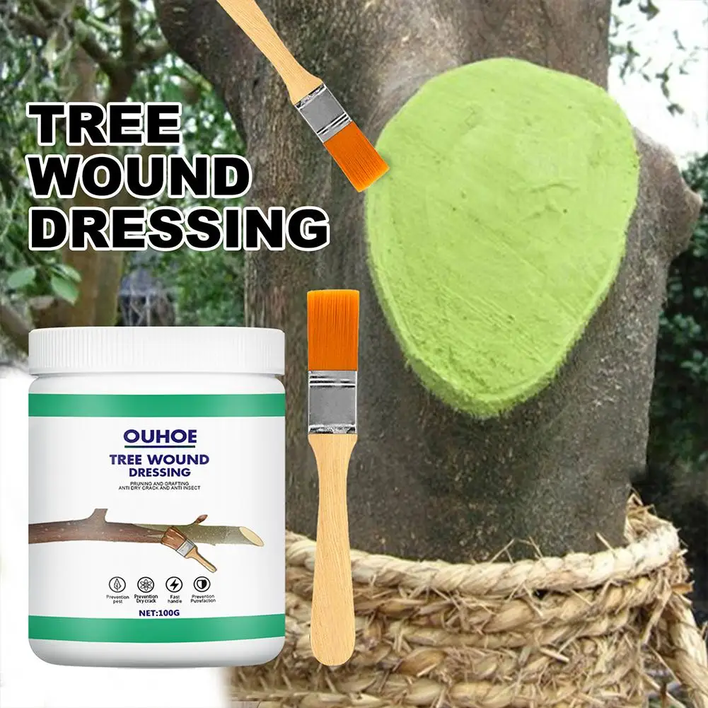 

Healing Agent For Protective Tree Garden Tree Grafting Paste Tree Wound Dressing Pruning Sealer With Brush Bonsai Wound Age T3E5