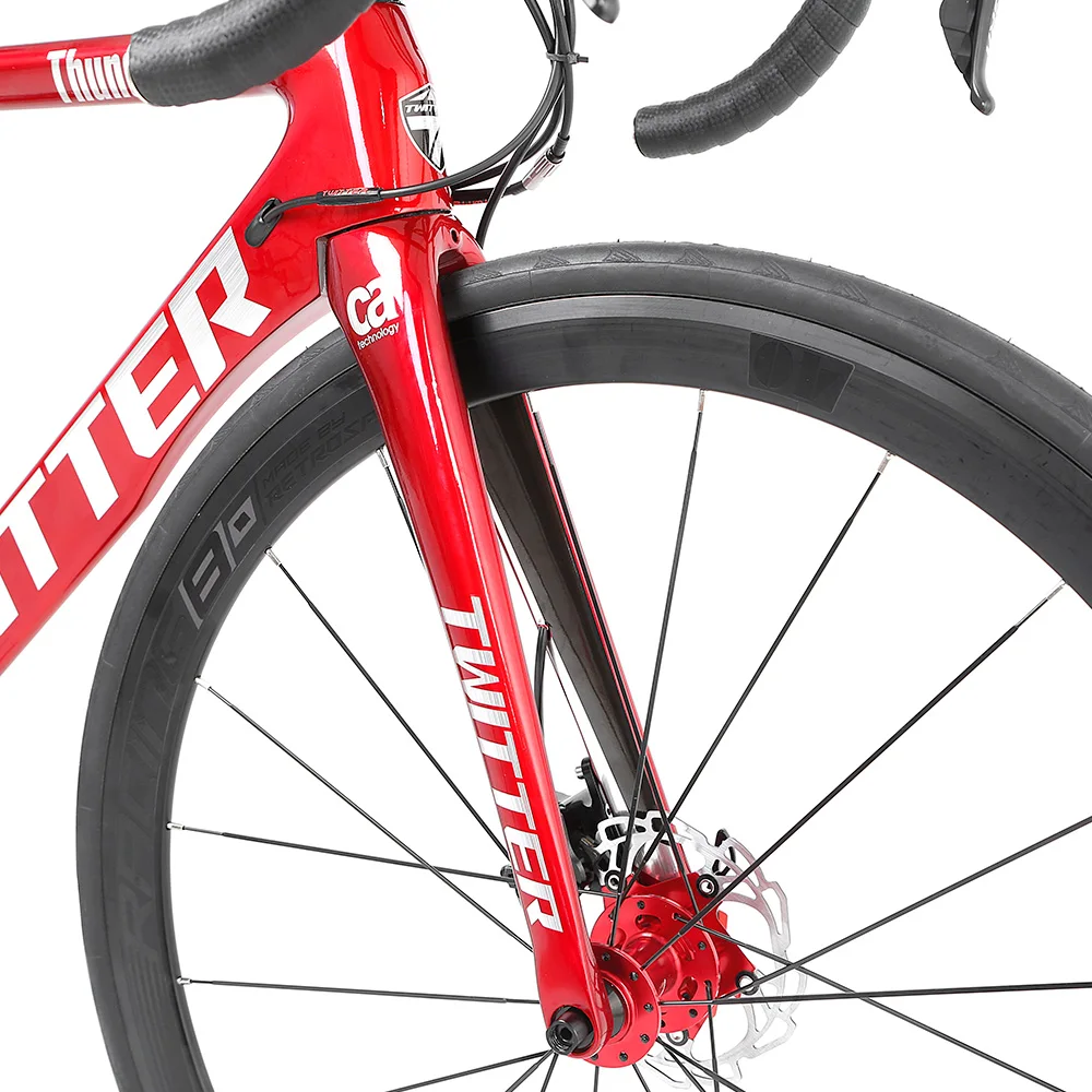 TWITTER Bicycle 700C Carbon Road Bike RS-22 Speed Carbon Fiber Bicycle Gravel Bike Carbon view 3