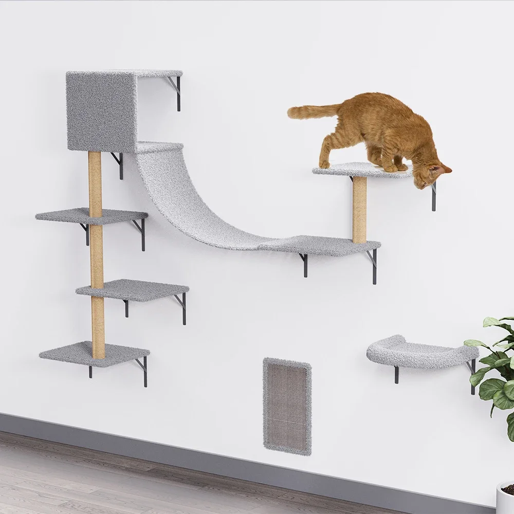 

# Cat Wall Shelves Cat Hammock And Cat Wall Platform Furniture For Climbing