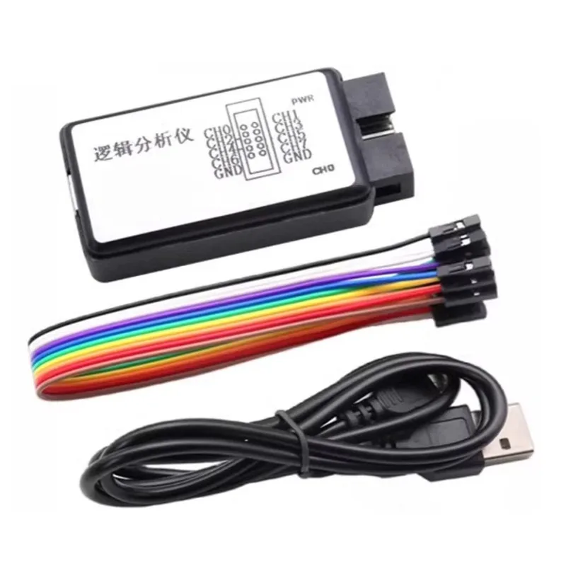 24MHz 8CH USB Logic Analyzer Portable Digital Signal Debug Tool For MCU ARM FPGA UART I2C SPI Protocol Decoding