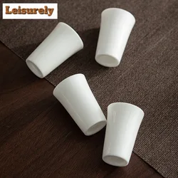 2pc/set Dehua White Porcelain Smelling Fragrance Cup Sheep Fat Jade Tasting Master Cup Small Single Meditation Cup Teaware 30ml