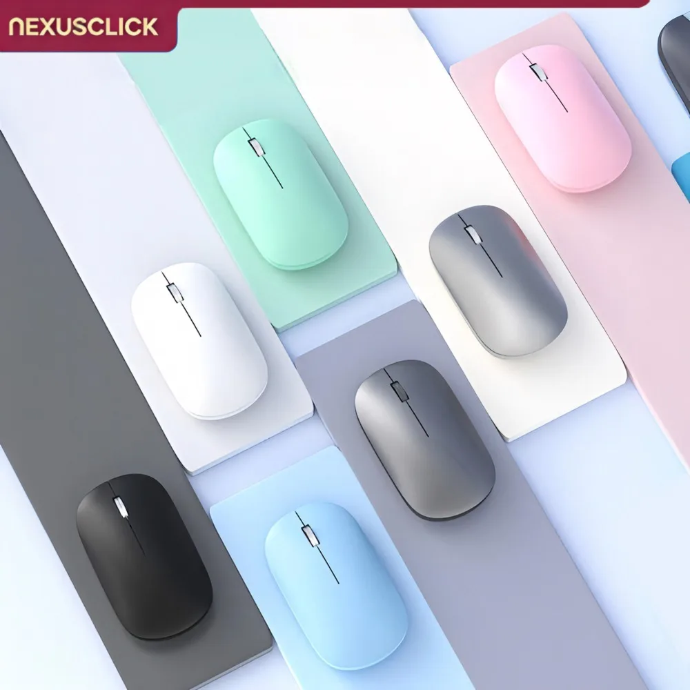 NEXUSCLICK M280 Dual Mode Wireless Mouse,Bluetooth 2.4G Rechargeable Type-C Silent Click Ergonomic Computer Mice For Tablet Mac