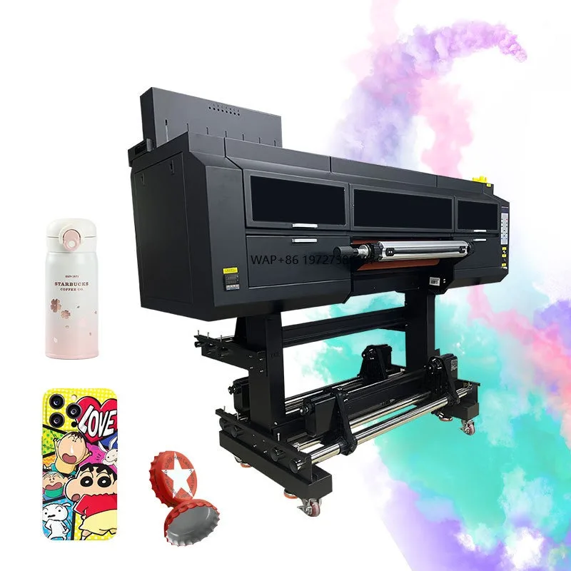 Professional A1 UV DTF Printer for High Gloss and Matte Effect Printing on Leather and Canvas Bags