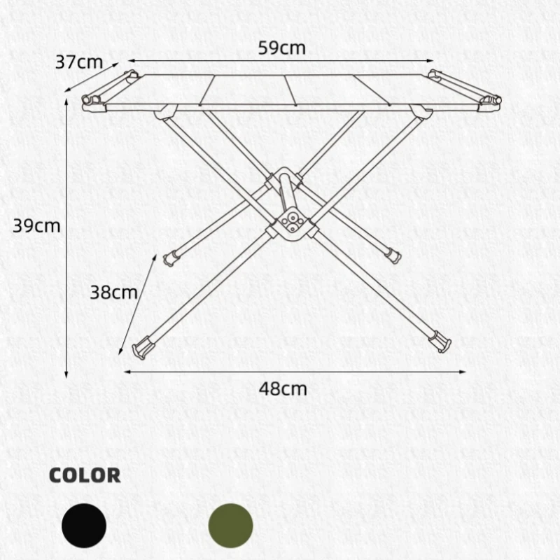 IGT Table Portable Aluminum Alloy Folding Table Camping Table Outdoor Folding Table Ultra Light Hiking and Riding Tactical Table