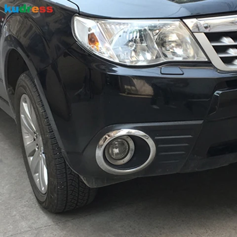 Для Subaru Forester 2009-2012: Хромированные накладки на передние противотуманные фары из АБС-пластика, внешние аксессуары