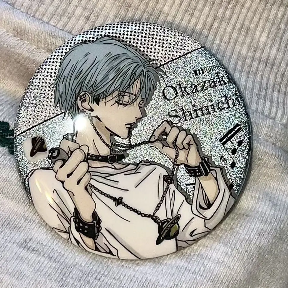 Okazaki Shinichi Badges NANA Anime Goods Collection Kawaii Brooch Cute Ornament Bag Accessories Cute Desk Display Friend Gift