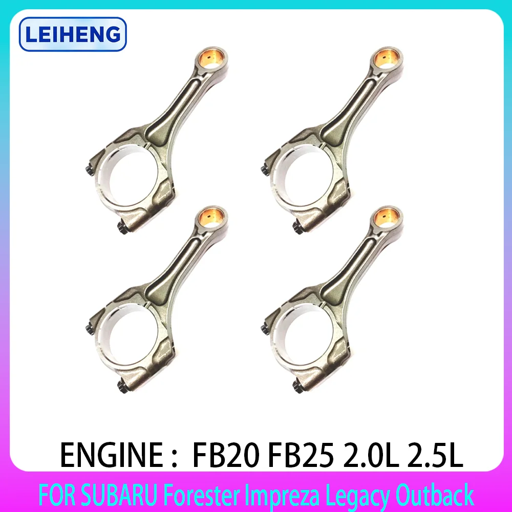 

4PCS Connecting Con Rod New Set Fit For Subaru 2.0L 2.5L GAS FB20 FB25 FORESTER IMPREZA LEGACY OUTBACK WRX XV 2012-2019