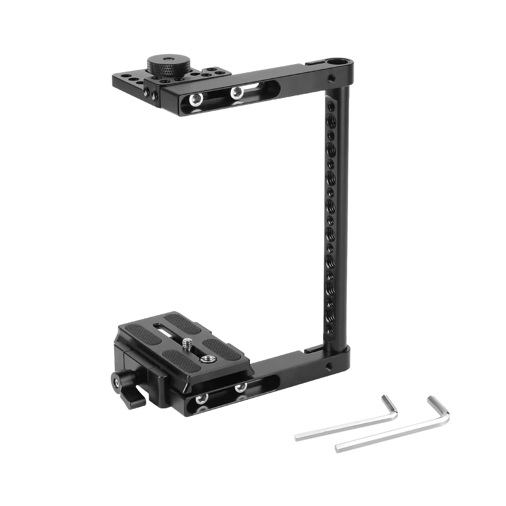 CAMVATE Simple Camera Half Cage With Manfrotto Quick Release Baseplate 1/4\