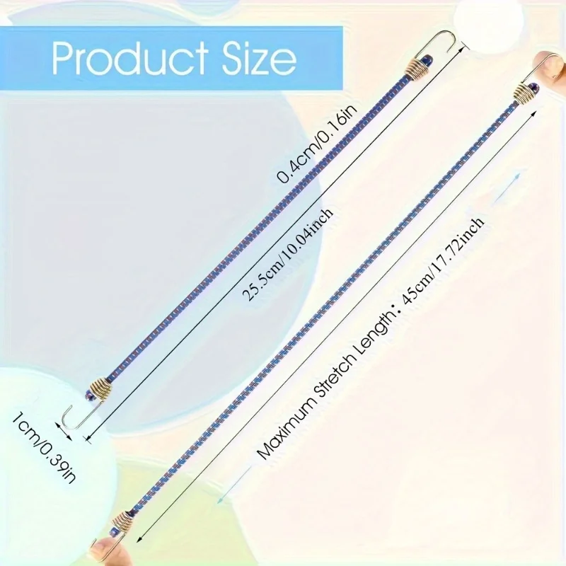10-Pack Heavy-Duty Elastic Straps with Metal Hooks for Outdoor Tent Storage - Elastic Tear-Resistant Fasteners, Suitable for Tents, Bicycles, Camping Gear, and Tying Items - Ideal for Home, Outdoor, and Warehouse Use; Durable Materials, Reinforced Rope Design, Perfect Organization and a Great Choice for Outdoor Enthusiasts
