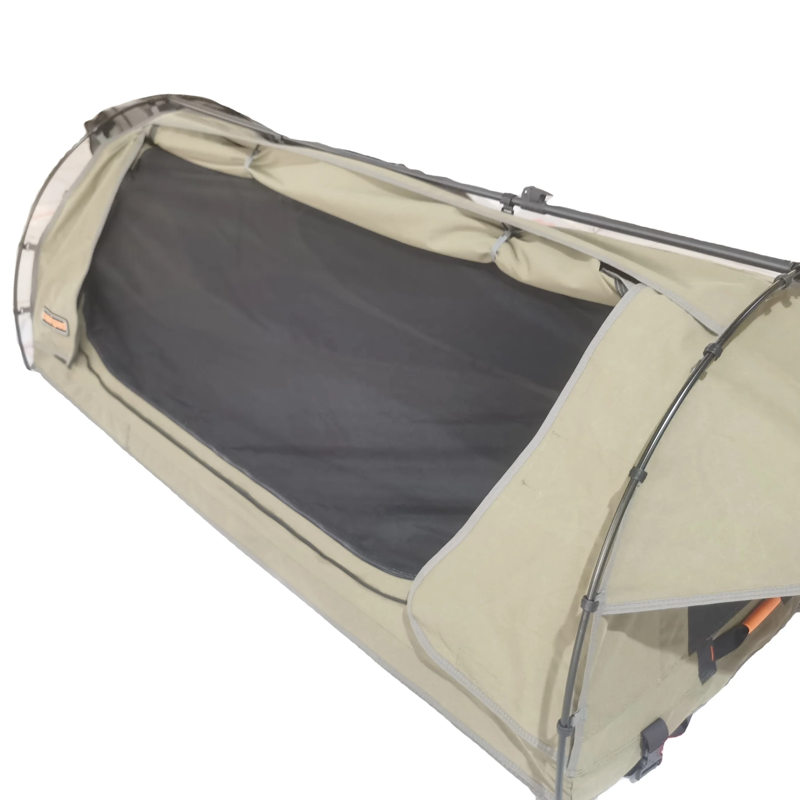 Custom logo Easy Setup Compact Single Double Camping Canvas Swag Tent for Hikers Campers