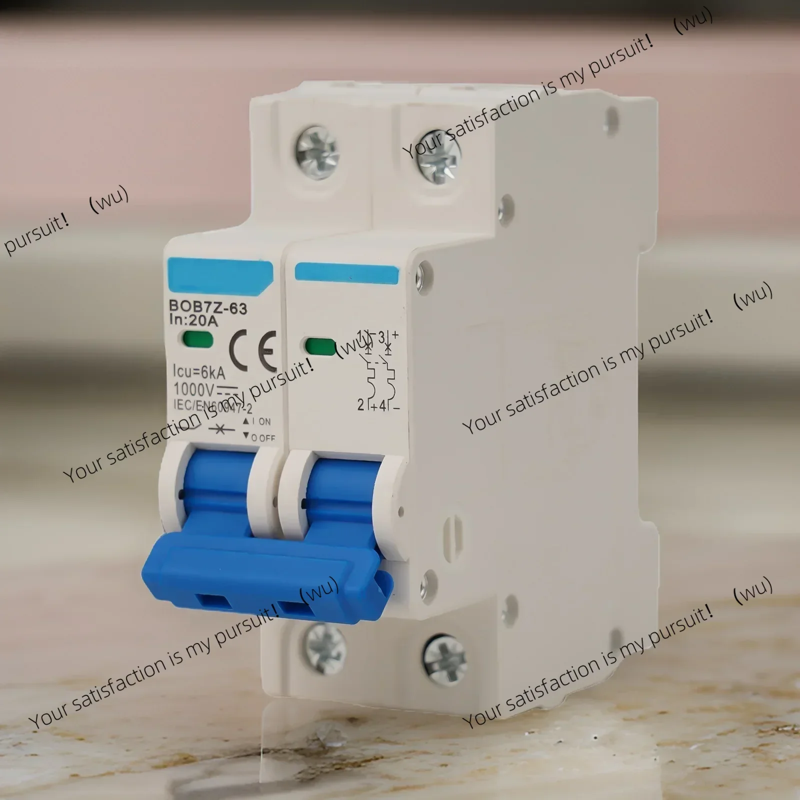 

DC Circuit Breaker 1000V 2 Pole Double MCB Solar PV 6 10 16 20 32 40 50 63 Amp Solar Replacment Accessories For Household