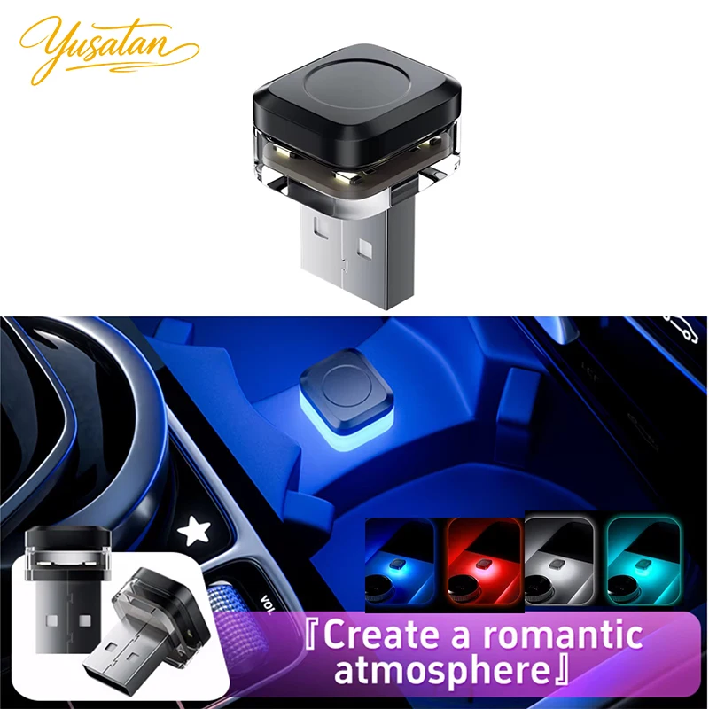 Neue Universelle USB-Auto-Innenraum-Ambientebeleuchtung LED-Signalleuchten Auto-Leselampe Dekorationen Auto-Innenausstattung