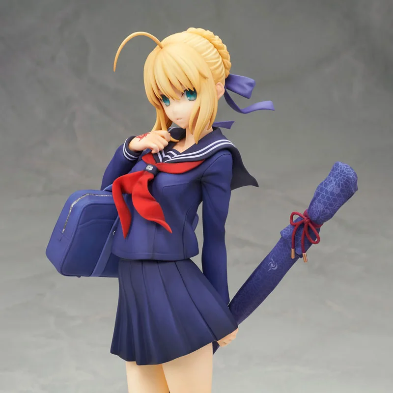 

Аниме школьная форма сабля фигурка красивая девушка модель украшения Коллекционные игрушки фигурки героев