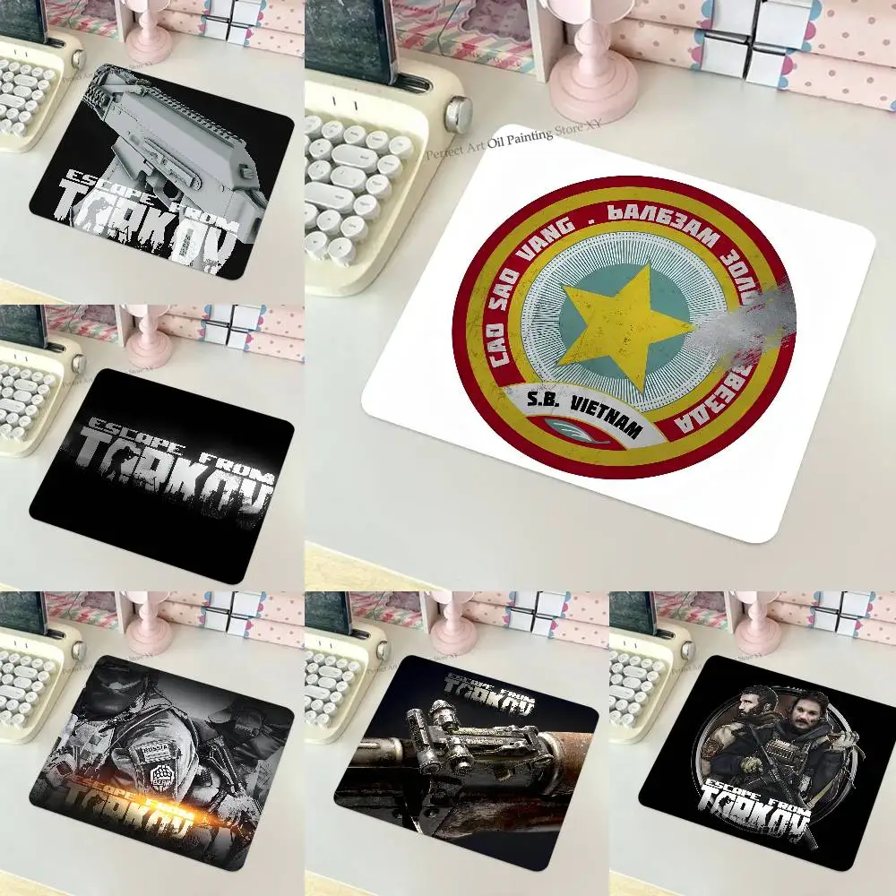 Golden Star Escape From Tarkov Mousepad Small LockEdge Mouse Pad For Gamers Computer Desk Pad Rectangular Anti-slip Rubber