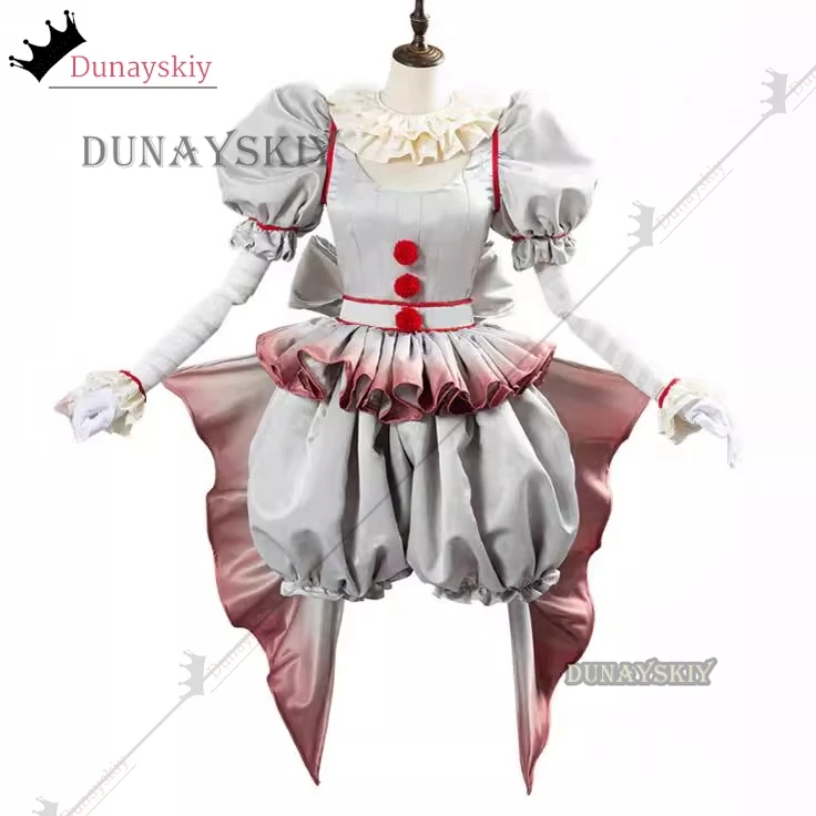 Costume de Cosplay du Film Clown détectée ywise, Tenue d'Halloween pour Bol, Horreur Lolita, Habillage pour Femme, Robe Nette, ixde Carnaval, Ensemble Complet