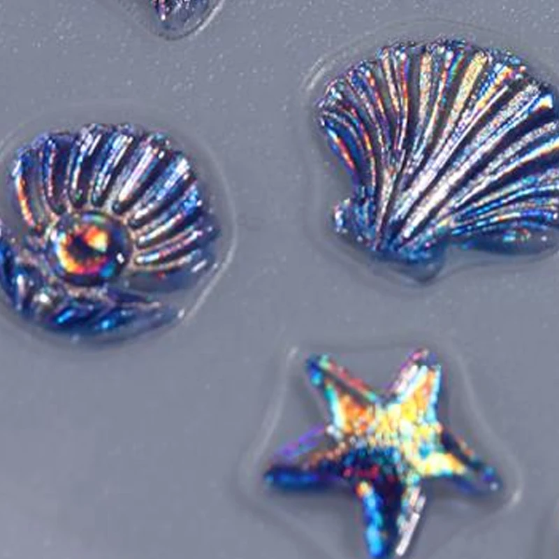 Calcomanías autoadhesivas para uñas de ballena de vida marina, manicura en relieve, concha de medusa, pegatina artística para uñas de océano, suministros DIY, deslizador de uñas