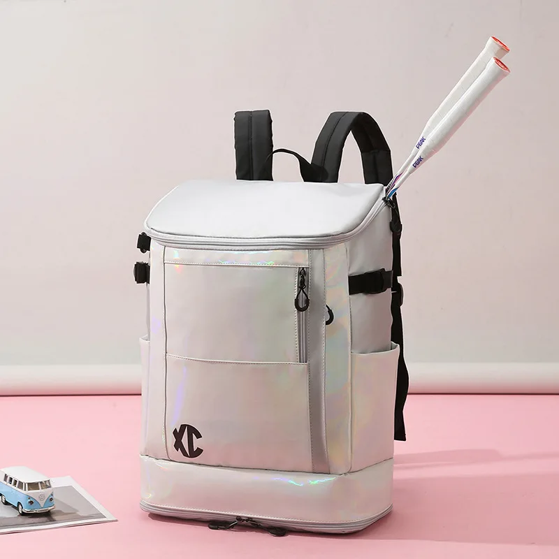 

Large Capacity Fitness Backpack, Multifunctional Badminton Tennis Racket Bag, Casual Outdoor Sports Bag, Women Storage Backpack