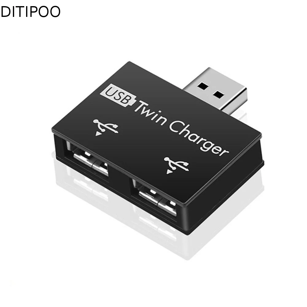 USB Adapter Dock Adapter Converter USB 2.0 Charging Hub USB2.0 Charging Splitter USB Charging Extender 1 Male To 2 Port Female