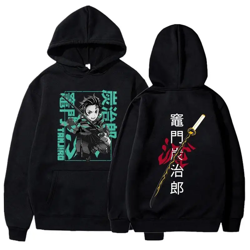 

Kamado Tanjirou Demon Slayer Printed Hoodie Anime Graphic Sweatshirt Women Men Casual Tops Long Sleeve Fleece Hooded Pullover
