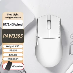 2024 New G49 PRO Wireless Gaming Mouse Ultra-Lightweight Pixart 3395 26,000 DPI 5 Programmable Buttons Long Battery Life PC Mac