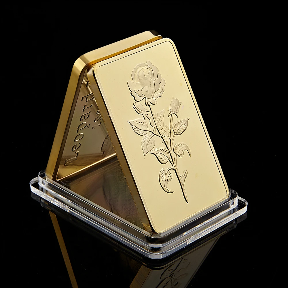 

Replica Gold Bar 1OZ Eagles Block UAE National Emblem Rose Pattern Collection Gifts