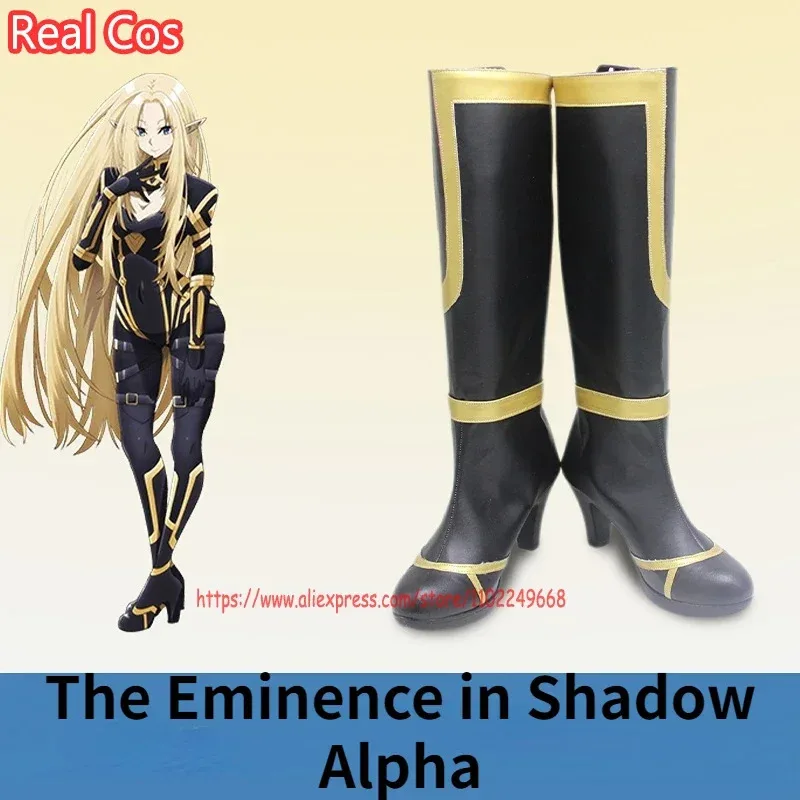

RealCos The Eminence In Shadow Alpha Cosplay Shoes Boots Halloween Cosplay Costume Accessory