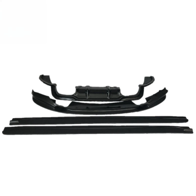 

Комплект обвеса из 3D карбона Black X6M для BMW X6M X5M F85 F86: карбоновый передний сплиттер, накладки на пороги, задний диффузор, бампер