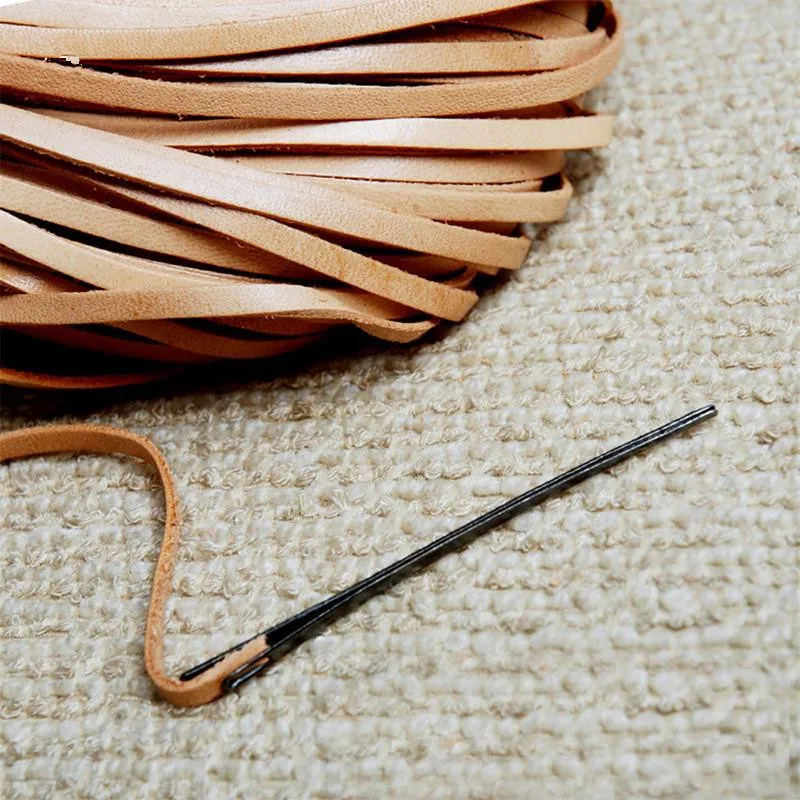 DIY Leather Sewing Craft Tool, Leather Knitting Needle, Double Leather Rope, Lace Needle, 1Pc