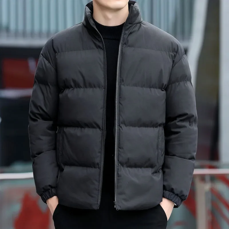 

High Quality Cotton Coat For Men Warm Slim Fit Jacket Soft Cotton Material Long Sleeve Loose Fit Parkas Winter Warm Cotton Coat