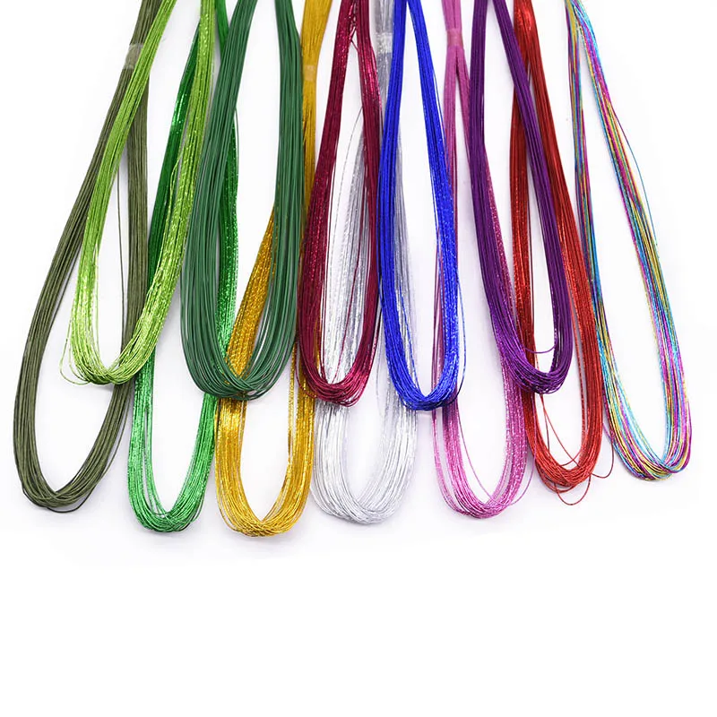 Image 3: Fil de fer pour fleurs à faire soi même,outil en nylon, accessoire de fabrication, 0,45mm de diamètre, 80 cm, 25 pièces