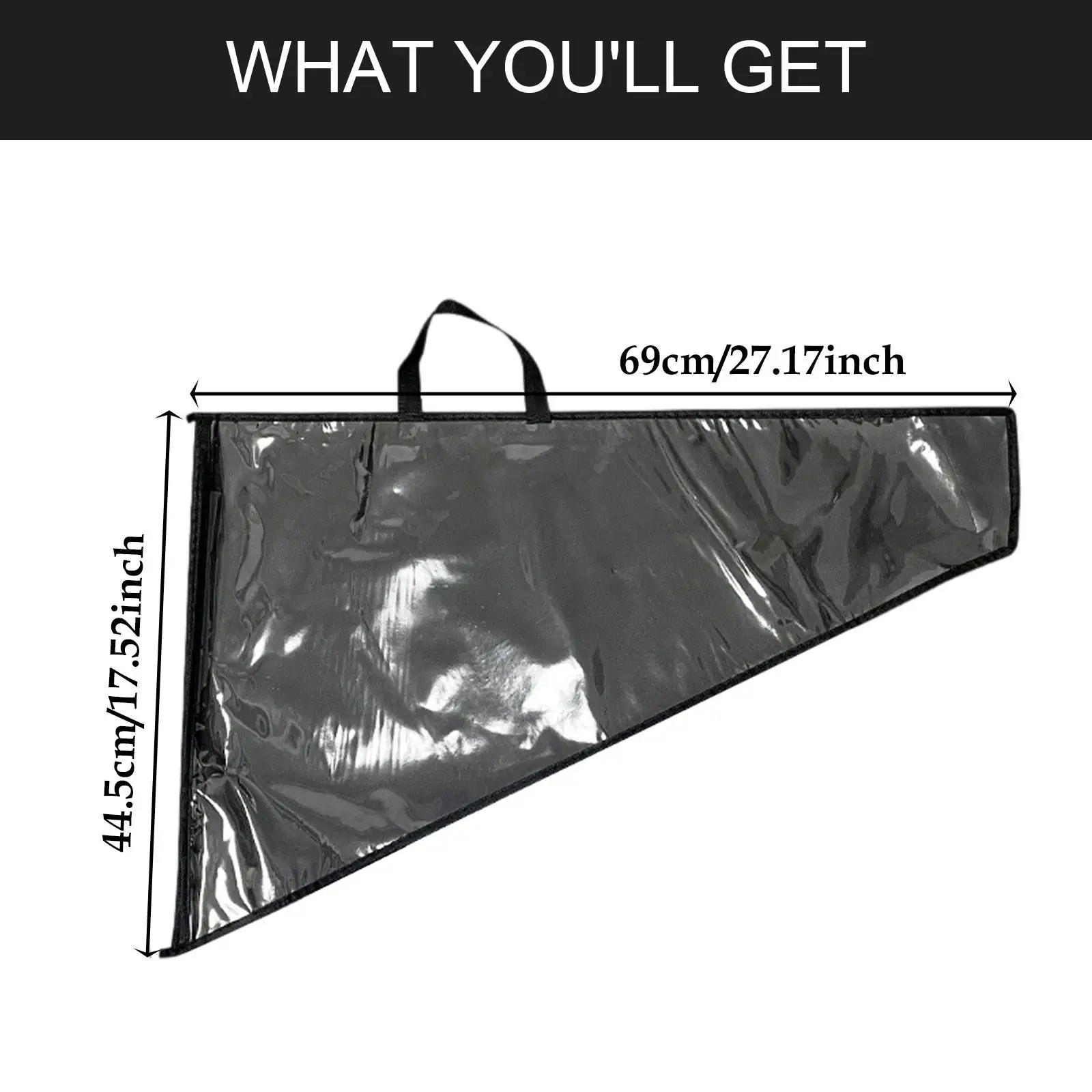 حقيبة حمل على شكل مثلث كبير مع حقيبة حمل بسحاب #6