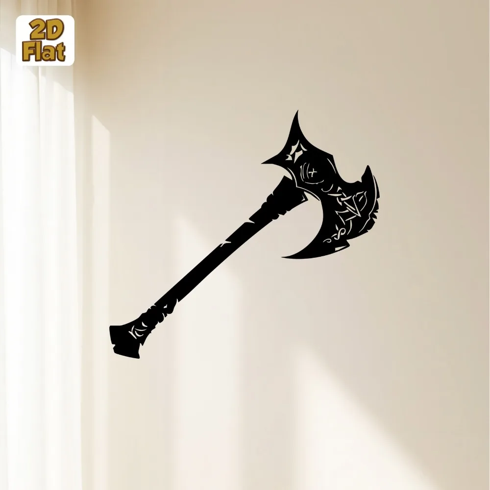 Brand Warrior Axe Arrow Metal Wall Art Sculpture Mural Home Decor Living Room Lounge Gift For Gamers History Lovers
