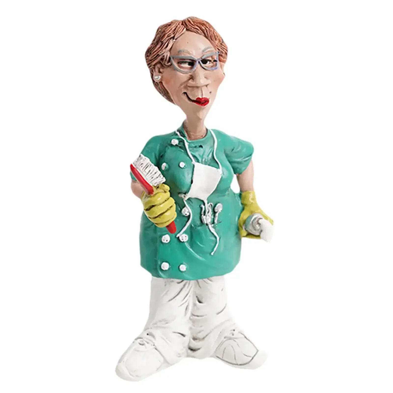 

Doctor Statues Figurines Nurse Decorative Women Resin Sculpture for Office Bookshelf