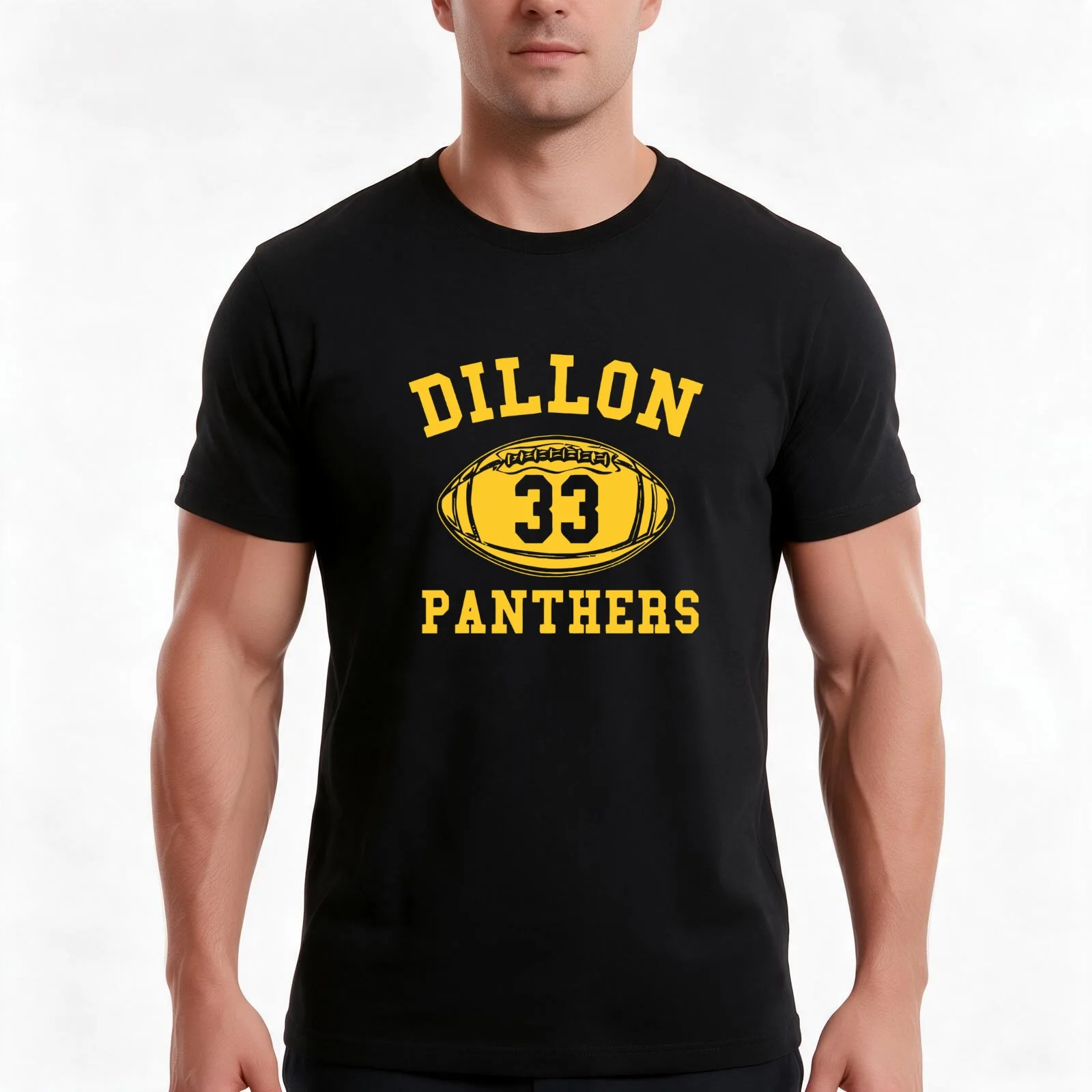 Dillon Panthers Team T-Shirt Summer Casual Cotton Tee Oversized Streetwear Tops Vintage Graphic Print Loose Fit Short Sleeve