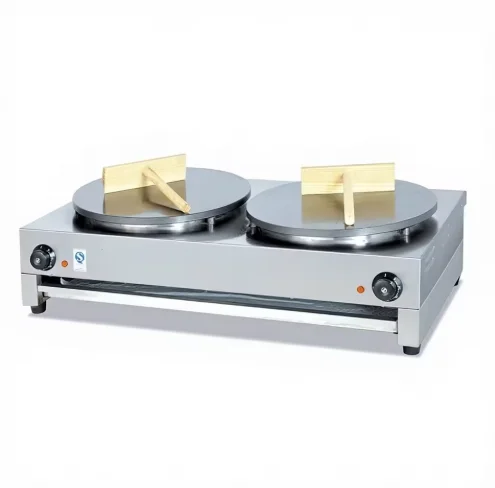 &* Commercial Catering Equipment Crepe And Pancake Maker Electric Double Plates Crepe Maker Machine Pancake Making Machines