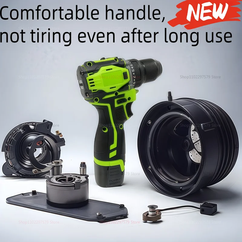 สว่านไร้สายลิเธียม 18V 2in1 และไขควงไฟฟ้า มอเตอร์ไร้แปรงถ่าน แรงบิด 45Nm เครื่องมืออเนกประสงค์สำหรับงานบ้าน DIY ซ่อมรถยนต์