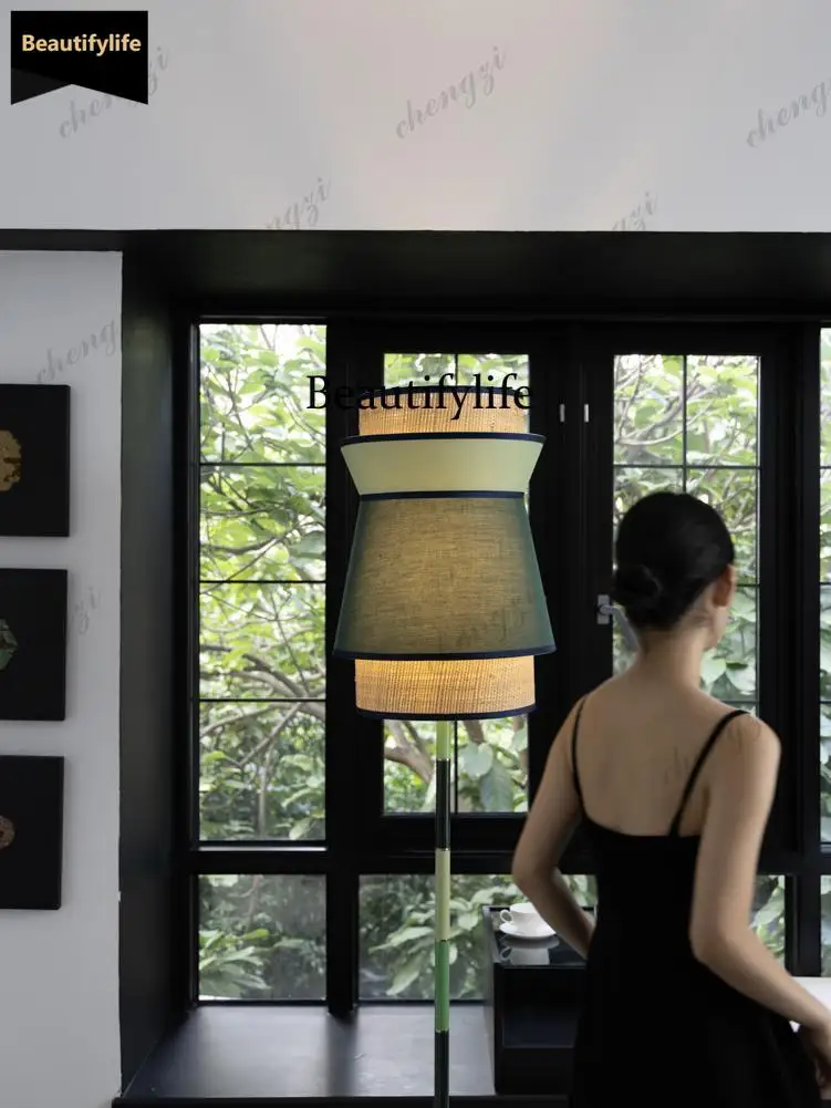A68Ruonai hand-woven floor lamp good study living room bedroom atmosphere