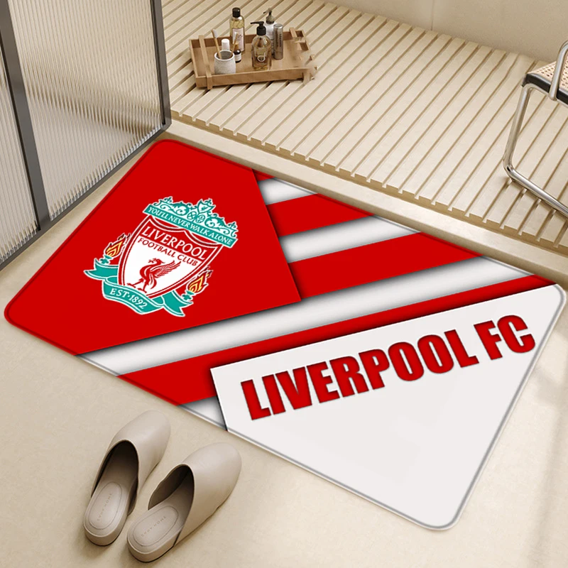 Living Room Rugs Foot Carpets Entrance Doormat Prayer Rug Floor Mats Anti Slip Liverpool Football Club Kitchen Mat Home Decor