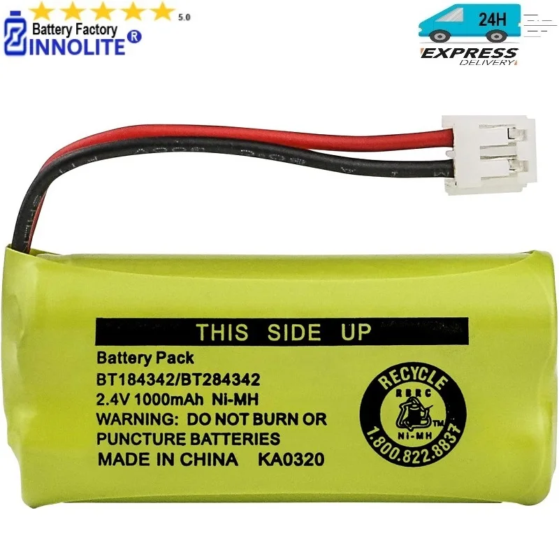 

2.4V BT184342 BT284342 Cordless Phone Battery Compatible with AT&T BT18433 BT28433 CS6219 CS6229 BT1011 BT1018 BT1022 BT1031