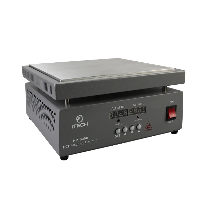 

HP-250 Heating Table 25x25cm Multipurpose Preheating Station Phone Repairs Digital Display Constant Temperature Heating Platform