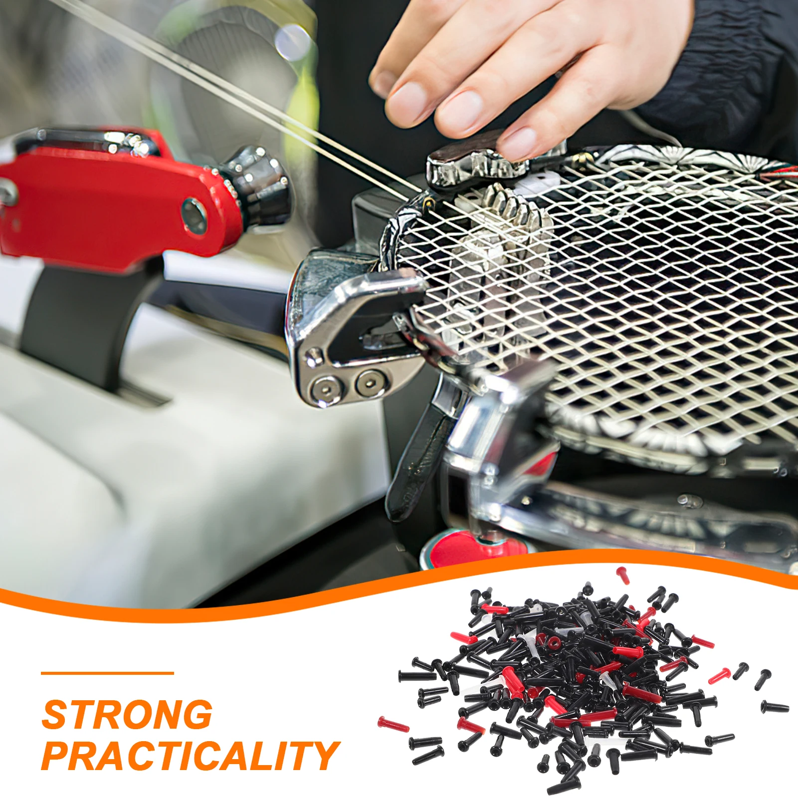 

1Pack Badminton Racket String Tubing Secure Cord Protector with Double Holes Easy Installation No Tools Needed